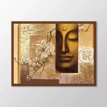 Будда и цветы живопись