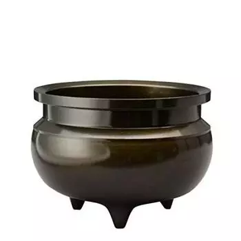 Buddhist Fittings Buddhist Incense Burner Black Light Color Dimensions Diameter x Height Brass Incense Stick Stand Front Incense Burner [Hiruta Store] латунный