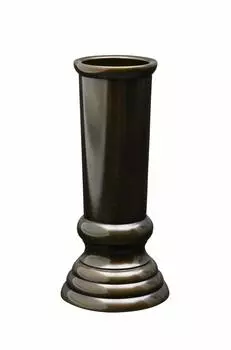 Buddhist Fittings Buddhist Incense Stick Black Light 4 Dimensions x Diameter x Bottom Diameter Incense Holder Made of All Sects [Hiruta Store] Holder,