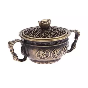 Buddhist Utensils Incense Burner Incense Censer Alloy Sandalwood House Furnishings Home Office Decoration AVE