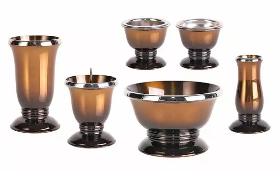 Буддийская буддийская утварь Melody Gold чай Буддийский рисовый цветок благовоние палочка Буддийская утварь современная утварь, набор, Blur, набор из 6 предметов, 3.5