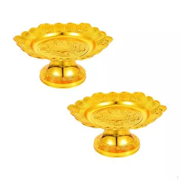 Буддийская тарелка для подношений Храмовый поднос Еда Десерт Закуска Дисплей Ножка Чаша Декоративная для