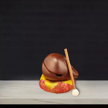 Буддийские аксессуары для медитации, деревянный блок для храма в виде рыбы, украшение для рабочего стола для дома 3inch