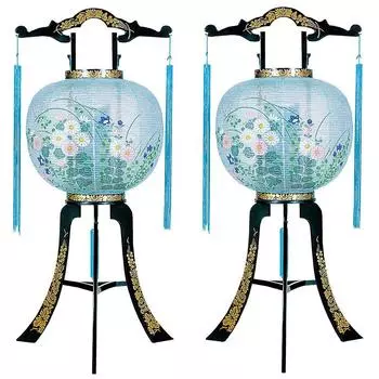 Буддийский алтарный магазин Takita Shoten Bon Bon вращающийся набор из 10 пар Высота 79 см x диаметр огненного мешка 32 см В комплект входит сертификат на подставку, фонарь,