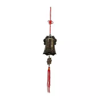 Буддийский колокольчик, украшение в виде двух резвящихся драконов, металлический материал, специальная обработка, буддийский
