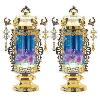 Буддийский магазин алтарей Takita Shoten Фонари Бон Фонари Бон Фонари с пузырьками Рейзен 5 6555 Высота 27 см x Ширина 14 см Стоячие фонари Сертификат