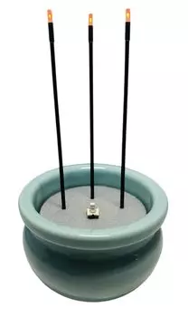 Буддийский мир Безопасные и удобные электронные палочки для благовоний/Солнце (Селадон/3 размер) селадоновый