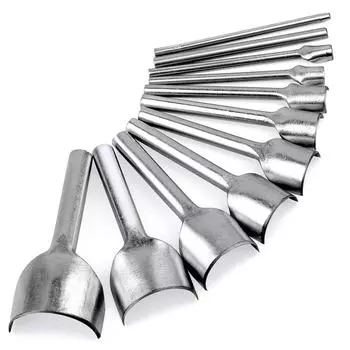 BUDDUR Leather Half-Round Cutter Kit With 11 Sizes For Leather And Belt Punching DIY Handmade Craft Accessories Tools Set