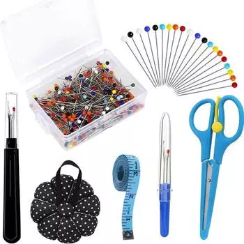 BUDDUR Multicolor Positioning Pins Kit With Pincushion And Seam Ripper For Positioning And Marking DIY Handmade Craft Tools Set