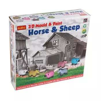 BUDDYZ 3D Mould & Paint-Лошадь и овца One Size