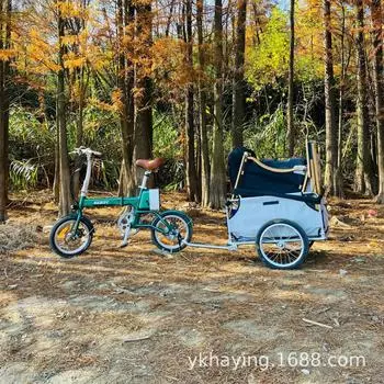 Будет ли путешествовать Тянуть Грузовой Прицеп Разное Прицеп Корзина Для Покупок Багаж Велосипедный Прицеп Тележка Для Домашних Животных Перевозчик Для Домашних Животных жёлтый