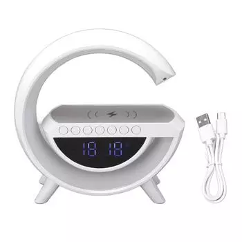 Будильник Bluetooth-динамик Перезаряжаемый универсальный беспроводной Bluetooth-динамик для часов для дома