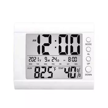 Будильник Большой экран Высокая точность Отображение даты Реакция в реальном времени Подсветка Дизайн Температура