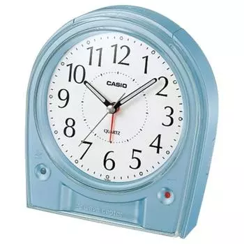 Будильник CASIO волновой рецептор волновой скипетр жемчужно-синий TQ580J2JF аналоговое радио функция автоматического приема доступна