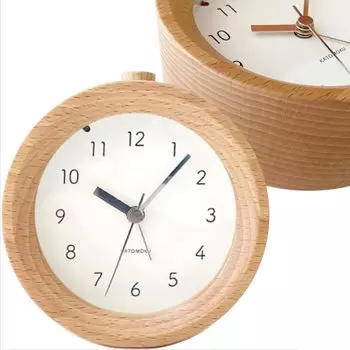 Будильник KATOMOKU 6 Natural Будильник Деревянный Светильник с функцией повтора km-89NA