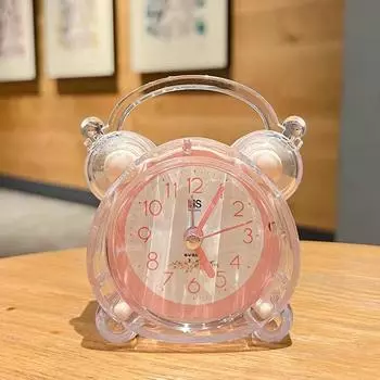 Будильник Лабубу, Милый мультяшный будильник для пробуждения, Мощное пробуждение для детей, Будильник со встроенным ночником 1pc