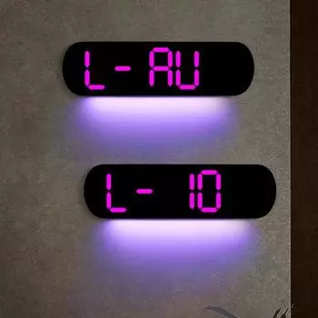 Будильник Многофункциональные современные светодиодные настенные часы с большим экраном цифровые часы для офиса, дома, школы, декор оранжевый