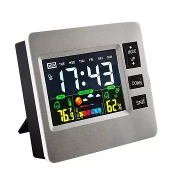 Будильник на батарейках, многофункциональный, дата, день