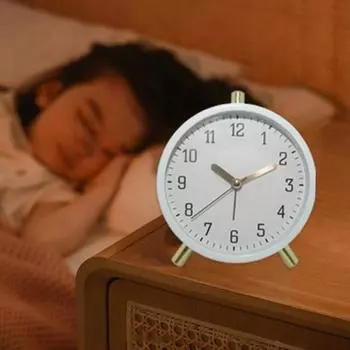 Будильник Невыцветающий Механический Звонок Длительный Срок Службы Практичный Кольцо Прикроватной Тумбочки Для Спальни Украшение Будильника Спальня Поставка белый
