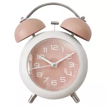 Будильник с двумя колокольчиками, ночник-будильник для студентов, обучающихся (синий) КДЕ