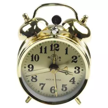 Будильник Симпатичный Высококачественный Подкова Механический Золотой Будильник Ручной