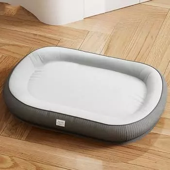 Будка для больших собак Простая будка с утолщенной дорожкой Подходит для всех сезонов Маленькие и средние собаки Будка для домашних животных на осень и зиму S 45*35cm