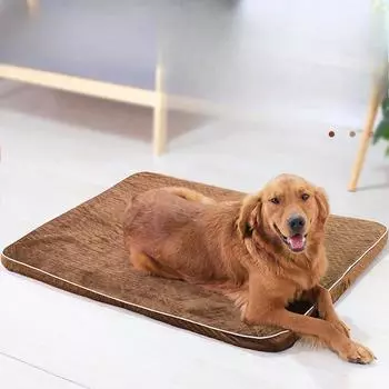 Будка для собак на все времена года, съемная и моющаяся подстилка, будка для кошек, будка для больших и маленьких собак, плюшевых собак M:41*34*4cm