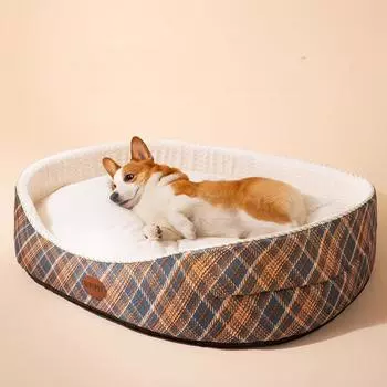 Будка для собак средних и крупных пород золотистый ретривер самоедская собака осенне-зимняя теплая губчатая будка будка для кошек открытый коврик для собак S 44*38*9*15cm