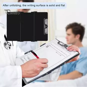 Буфер обмена для медсестер из алюминиевого сплава, портативный тройной дизайн с держателем для ручек, карманный зажим для файлов для ноутбука для кормления A
