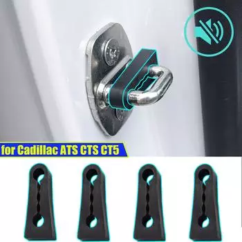 Буферный демпфер дверного замка для Cadillac ATS CTS CT4 CT5 для Chevrolet Camaro, звукоизоляционная изоляция, тихий глухой уплотнитель, ограничитель чёрный