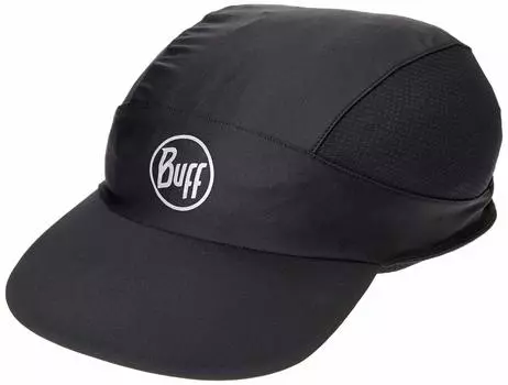 Buff PRO RUN CAP Running Temperature UV Moisture Quick Drying Japanese BLACK EU x 23cm Cap, Regulating, Reflective, Protection, Wicking, [Official