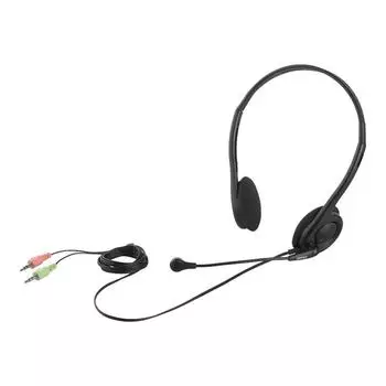 Buffalo Binaural Neckband Headset Black BSHSH14BK
