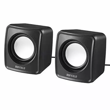 BUFFALO BSSP108UBK PC Speaker с питанием от USB, компактный размер, черный