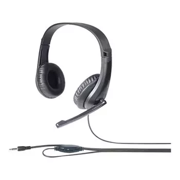 Buffalo BUFFALO PC headset connection Antibacterial resin headband type Black BSHSHCS115BK 4-pole