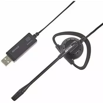 Buffalo BUFFALO single ear earhook headset USB connection