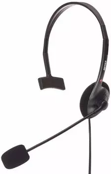 Buffalo BUFFALO single ear headband headset 4 poles BSHSHCM105BK