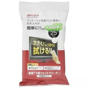 Buffalo iBUFFALO LCD TV влажный очиститель большого размера 25 штук BSTV14CWP25