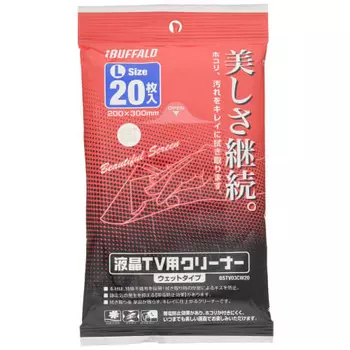 Buffalo iBUFFALO LCD TV влажный очиститель подвесной большой размер L размер 20 штук BSTV03CW20