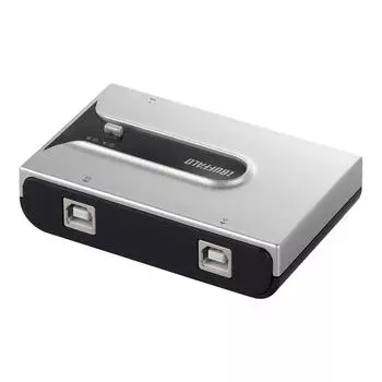 BUFFALO Switcher Switches 1 USB device between 2 computers Silver BSU2K21SSV USB2.0