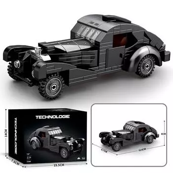 Bugatti Atlantic Sports Car Model Building Set 278 PCS Racing Car Building Block Construction Vehicle Toys Gift for Kids Adult
