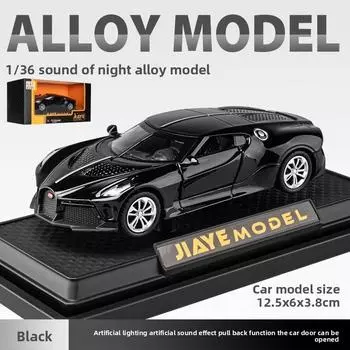 Bugatti Car Model 136 Alloy Toy Children Sound Light Playroom Gifts Collecting