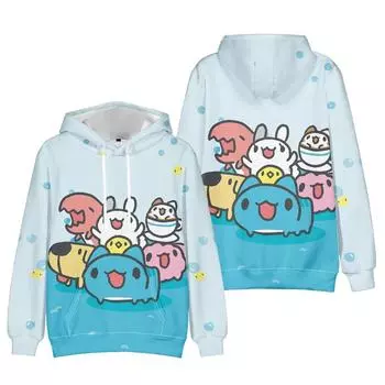Bugcat Capoo Hoodie Harajuku Осенний пуловер Модный унисекс с длинным рукавом Повседневная уличная одежда Свободная уличная одежда XS