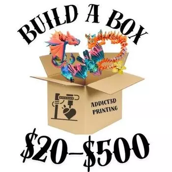 “BUILD A BOX” OF ARTICULATING FIGURINES, BONUS MONEY IN EVERY BOX! BOXES START AT $20 LIVE BUILD ONLY (Box # s are for shipping purposes only) $20 Box #1