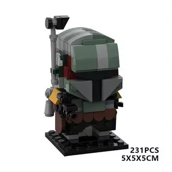 Building Block Set Boba Fett Square Head Boy Star Wars Building Block Small Particle Children S Toy Model