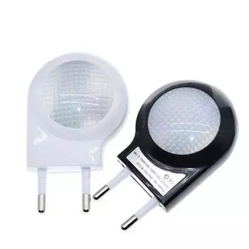 Built-in Light Sensor Control Mini Led Snail Night Light EU Plug Creative Auto Night Lamp Portable Bedside Lamp Corridor Balcony чёрный