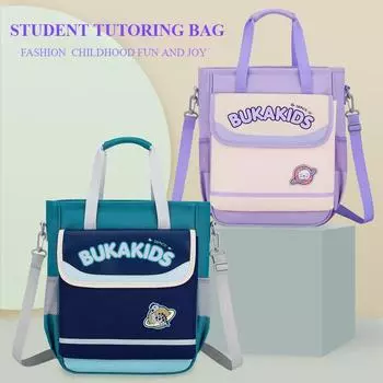 BUKA Водонепроницаемая Оксфордская ручная сумка для учеников начальной школы, новая модная детская сумка для книг с буквами, большая вместимость, сумки для хранения домашних заданий розы красного