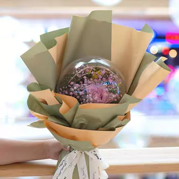 Букет Bobo Ball DIY Цветочный букет, креатив, праздничная подарочная упаковка, прозрачный цветок 14cm