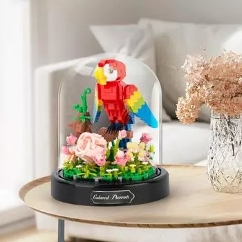 Букет цветов, набор для строительства для взрослых, животные, цветы, 551 шт., ботаническая коллекция, набор мини-строительных блоков, подарки для девочек boxxed