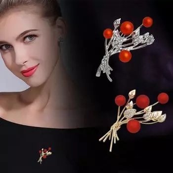 Букет цветов, жемчужная брошь, брошь, элегантный темперамент, высококачественная пряжка, анти-световая брошь, шелковая пряжка для шарфа