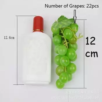Букет DIY Еда Искусственный виноград Свадебные украшения Поддельный пластик Новый DIY Дом Сад Украшения для дома Ювелирные изделия Аксессуар красный